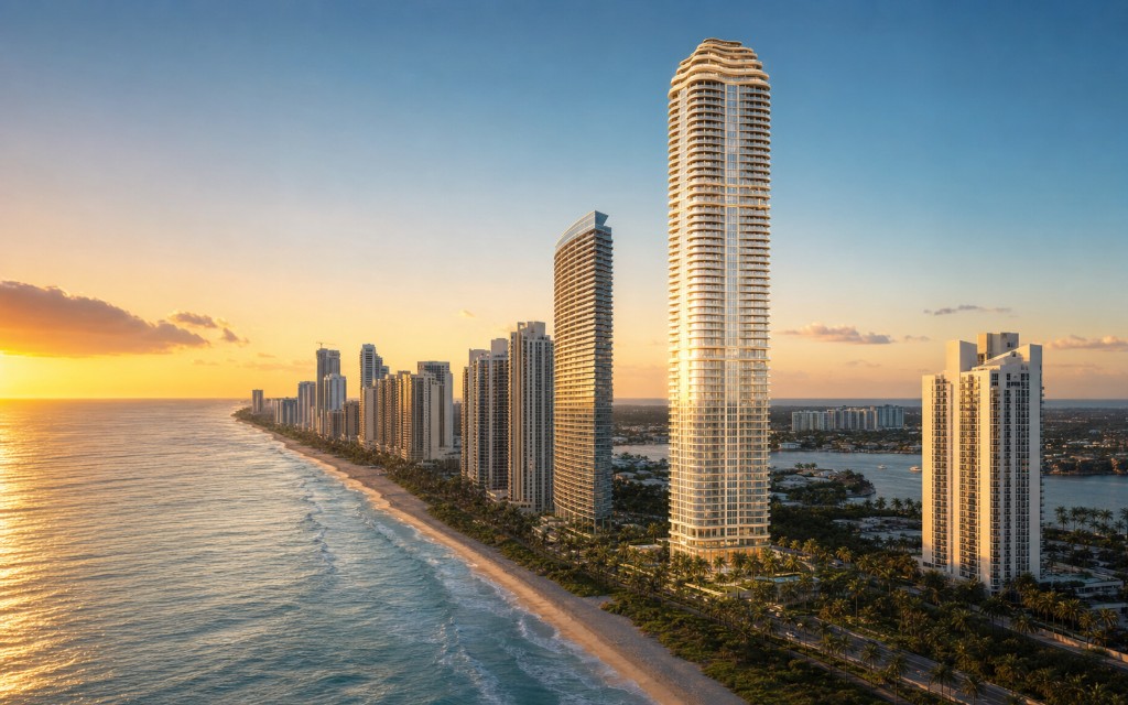 Waldorf Astoria Residences Sunny Isles Beach oceanfront tower